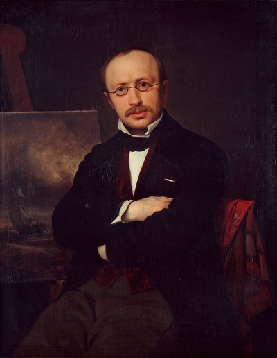 Portrait of the Painter Anton Melbye by Ditlev Conrad Blunck